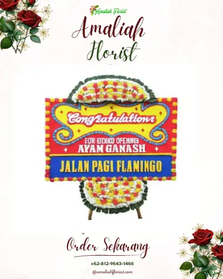 Sewa Papan Bunga Jembatan Besi